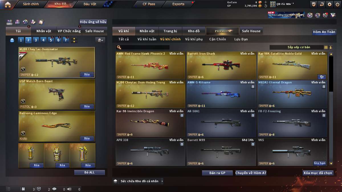 shop acc cf uy tin gia re